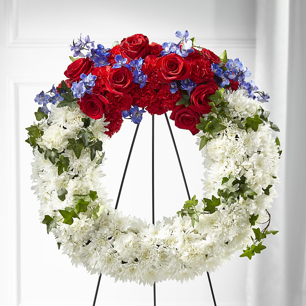 Patriotic Passion Wreath –  Maison Blooms, Wesley Chapel FL