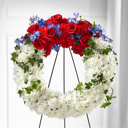 Patriotic Passion Wreath –  Maison Blooms, Wesley Chapel FL