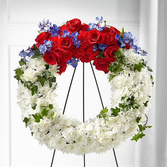 Patriotic Passion Wreath –  Maison Blooms, Wesley Chapel FL