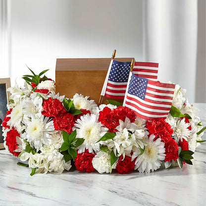 Spirit of Patriotism Cremation Adornment –  Maison Blooms, Wesley Chapel FL