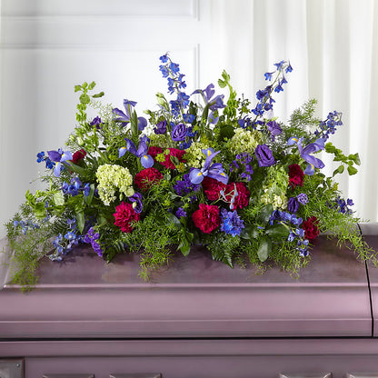 Always Treasured Casket Spray –  Maison Blooms, Wesley Chapel FL