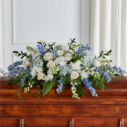 Timeless Essence Casket Spray –  Maison Blooms, Wesley Chapel FL