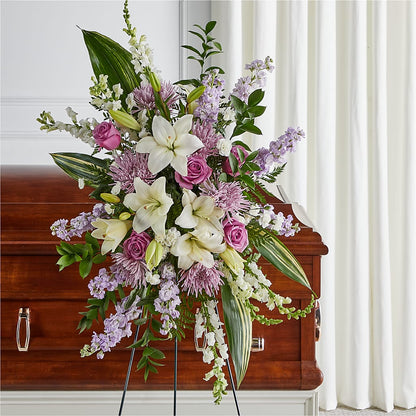 Grateful Hearts Standing Spray –  Maison Blooms, Wesley Chapel FL