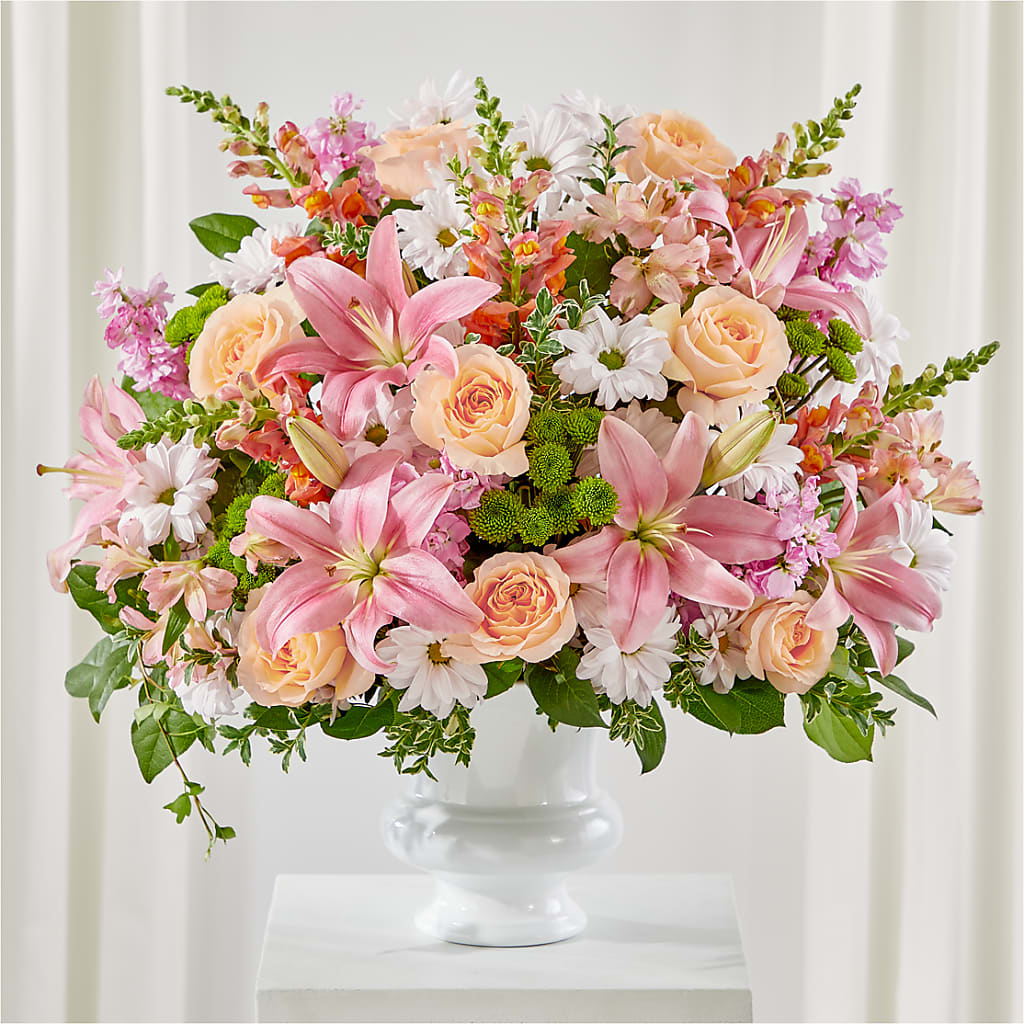Heartfelt Gesture Urn Arrangement –  Maison Blooms, Wesley Chapel FL
