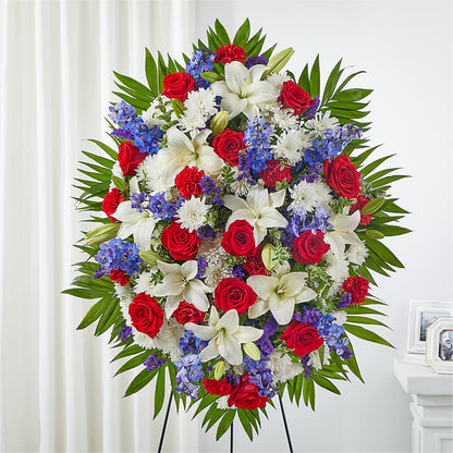 Cherished Service Standing Spray –  Maison Blooms, Wesley Chapel FL