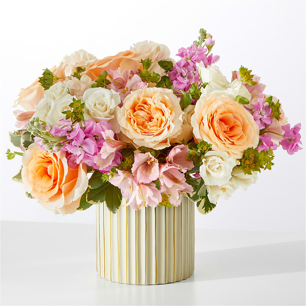 Paradise Bouquet with Ivory Vase –  Maison Blooms, Wesley Chapel FL