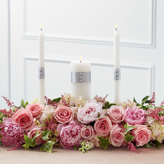 Worldwide Romance Unity Candle Arrangement –  Maison Blooms, Wesley Chapel FL