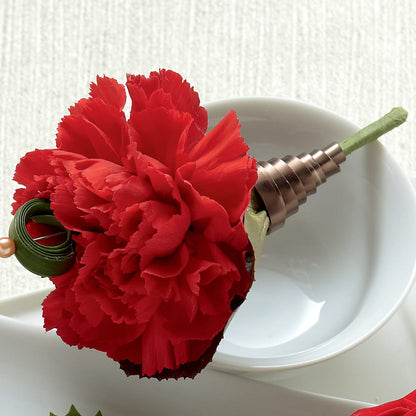 Red Carnation Boutonniere –  Maison Blooms, Wesley Chapel FL